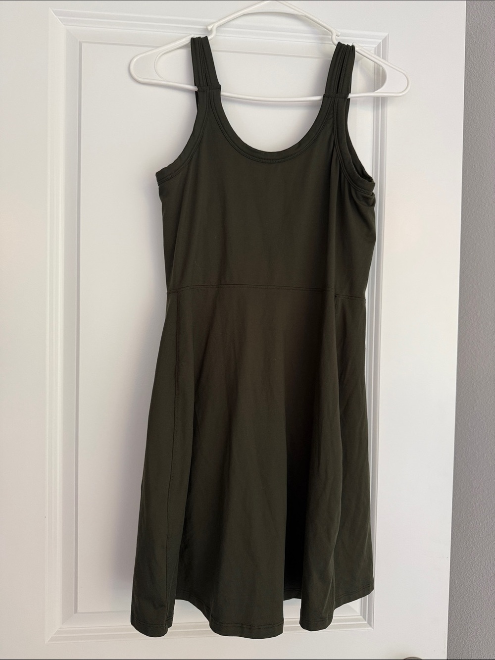 all in motion Olive Green Tank Dress with built in bra and shorts
